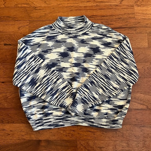 Misha And Puff Sweaters - MISHA & PUFF blue space dye in pima cotton size medium